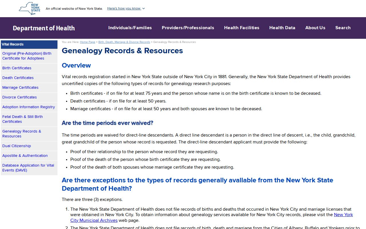 Port Chester resident lookup vital genealogy access information