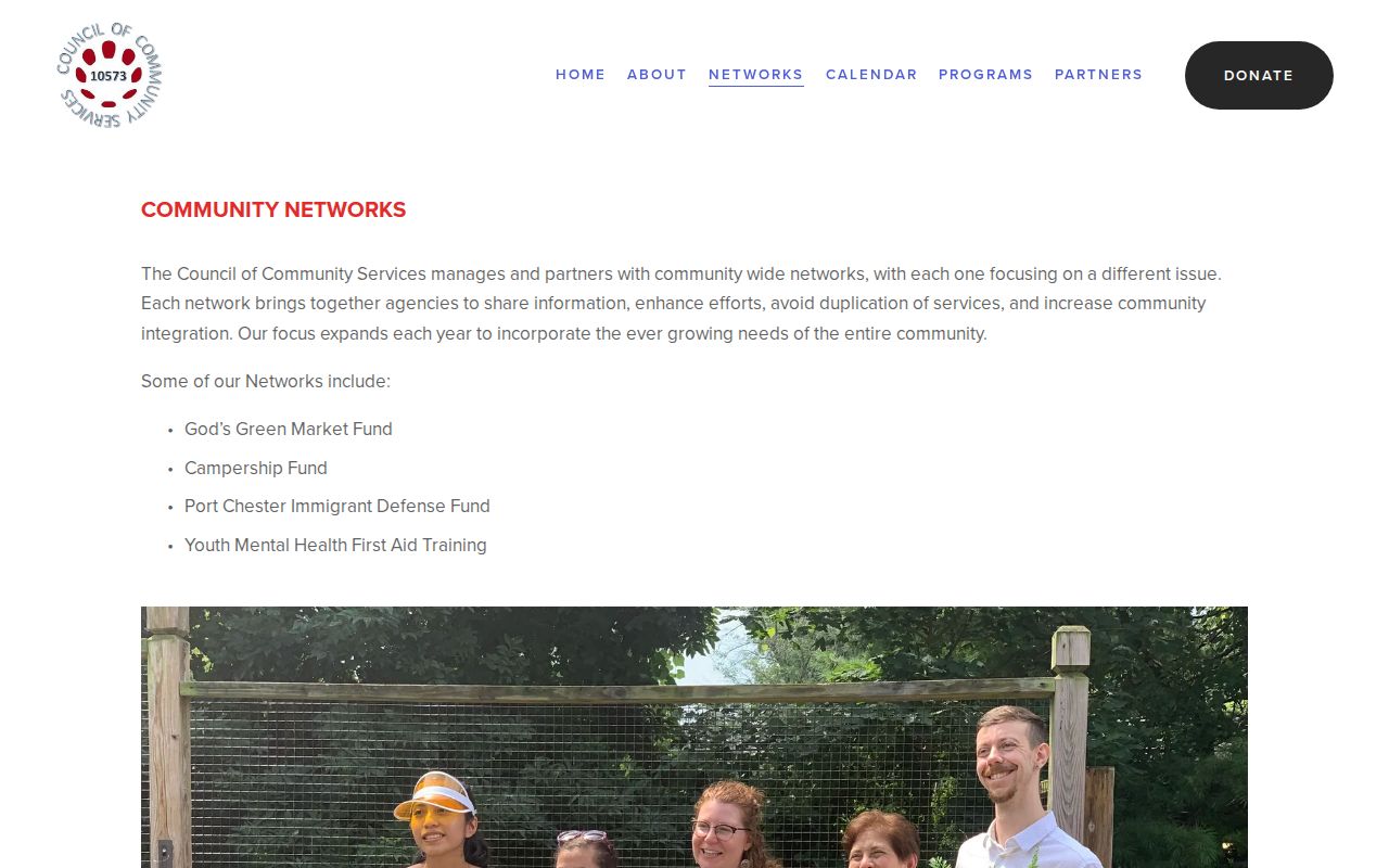 Port Chester neighbors Council of Community Services project directory
